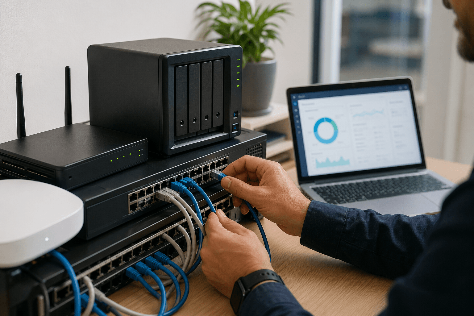 Обслуживание офисной сети и оборудования